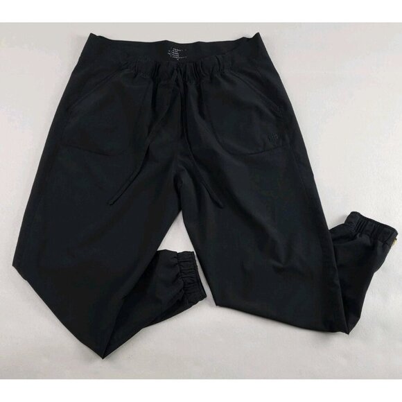 Albion Jetsetters Ankle Zip Pant Womens Large Petite L Black Jogger Pull On - Picture 3 of 14